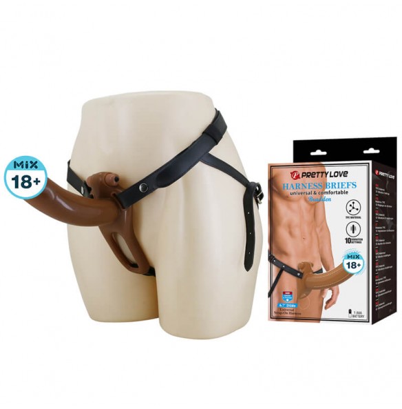 PRETTY LOVE - Bradden Harness Briefs Men's Penis Sleeve (L:17cm - D:4.5cm) PRETTY LOVE - Bradden Harness Briefs Men's Penis Sleeve (L:17cm - D:4.5cm)